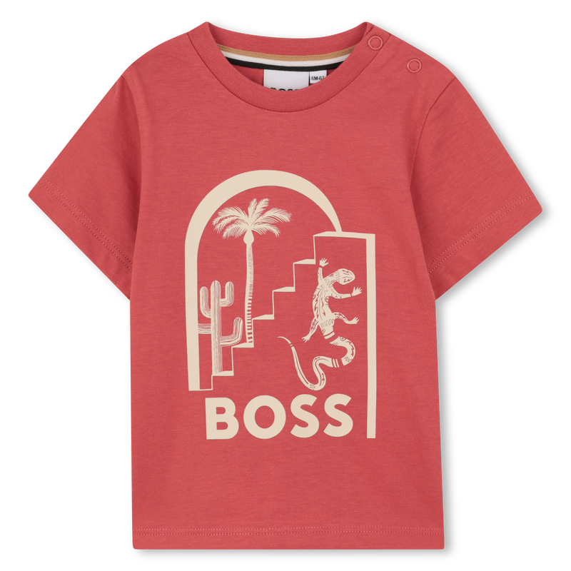 T-SHIRT A MANICHE CORTE BOSS 
                        RAGAZZO