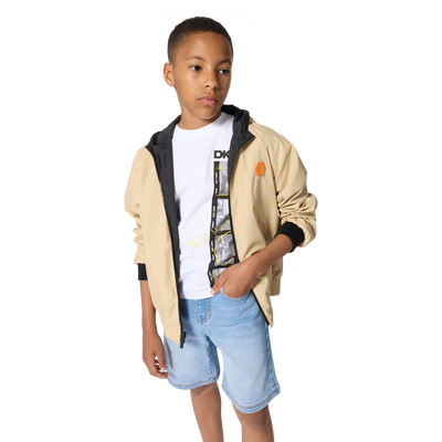 T-SHIRT A MANICHE CORTE DKNY RAGAZZO