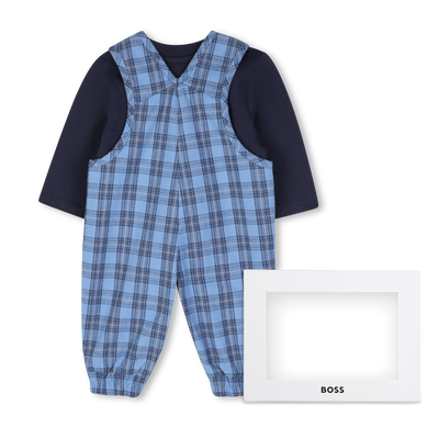 Completo salopette e t-shirt BOSS RAGAZZO