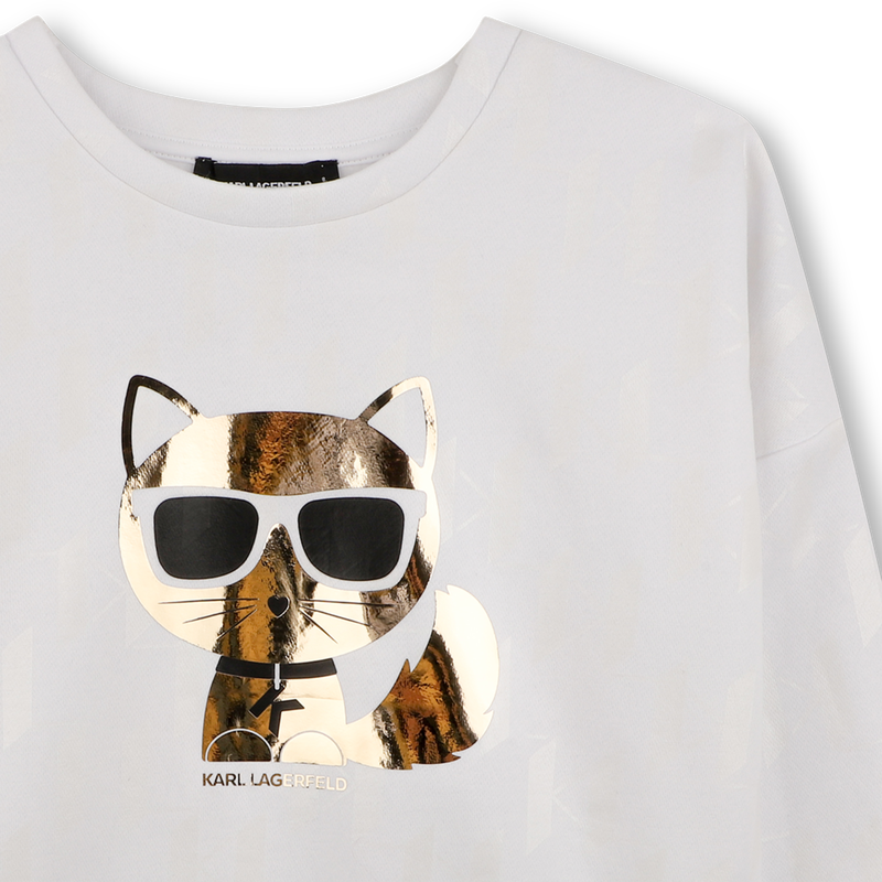 Felpa a maniche lunghe KARL LAGERFELD KIDS 
                        BAMBINA