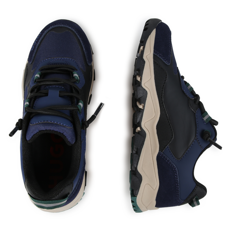 Sneakers lacci multimateriali HUGO 
                        RAGAZZO