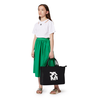 Gonna midi vita elasticizzata DKNY BAMBINA