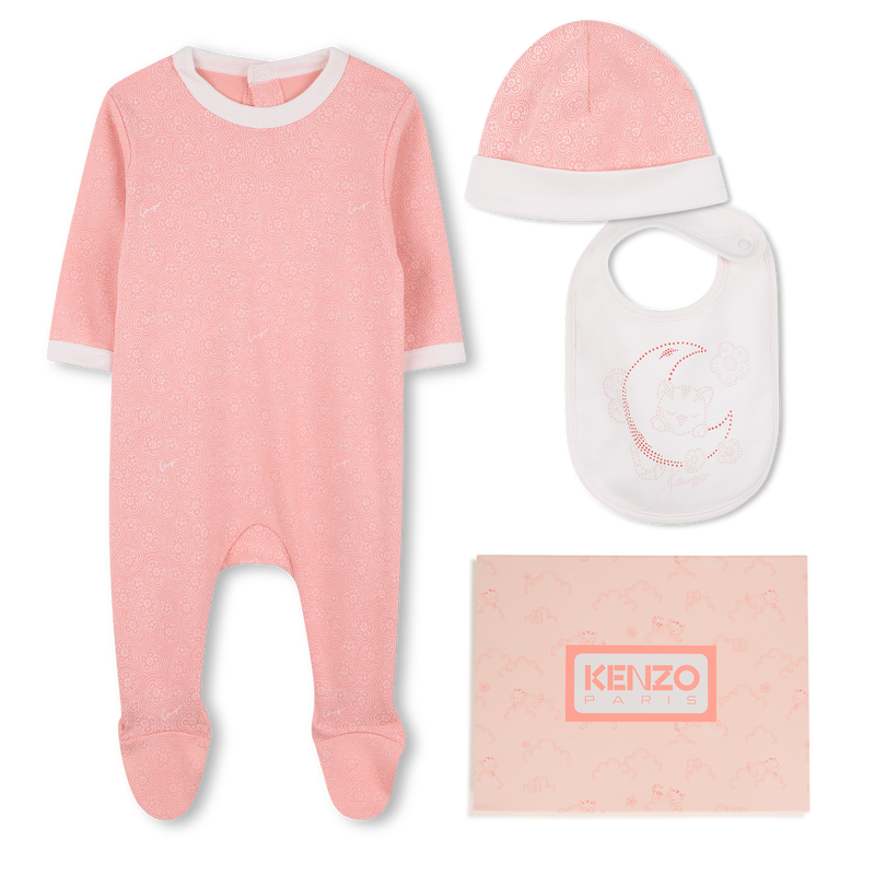 Set pigiama, bavaglino e cappello KENZO KIDS 
                        BAMBINA