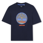 T-shirt in jersey a maniche corte, MARINE, hi-res