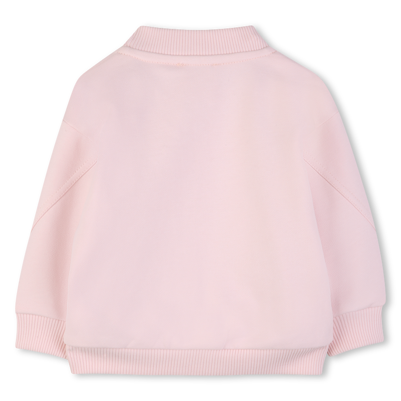 FELPA CON CAPPUCCIO E ZIP GIVENCHY 
                        BAMBINA