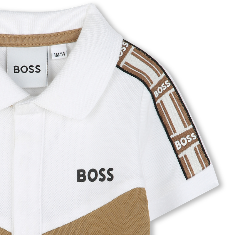 Polo dettaglio maniche BOSS 
                        RAGAZZO