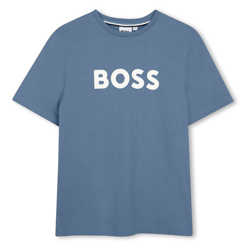 T-SHIRT A MANICHE CORTE BOSS 
                        RAGAZZO