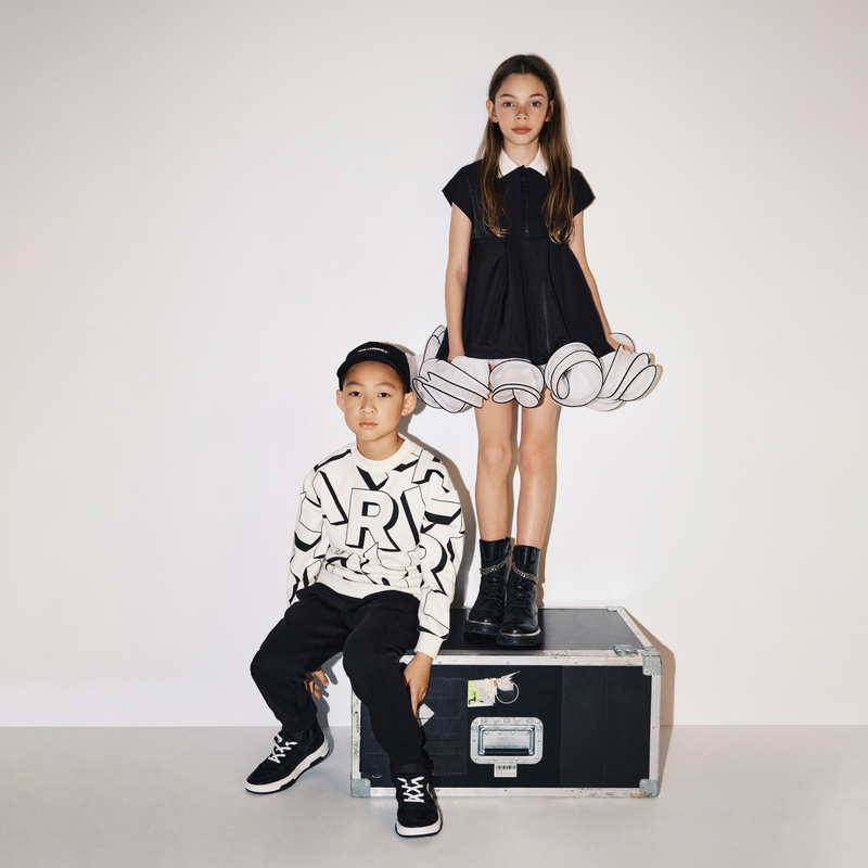 Sneakers alte in pelle KARL LAGERFELD KIDS 
                    RAGAZZO