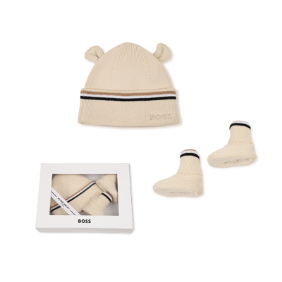 Completo berretto e scarpine BOSS UNISEX