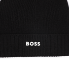 Cappello lavorato a maglia con logo BOSS 
                    RAGAZZO