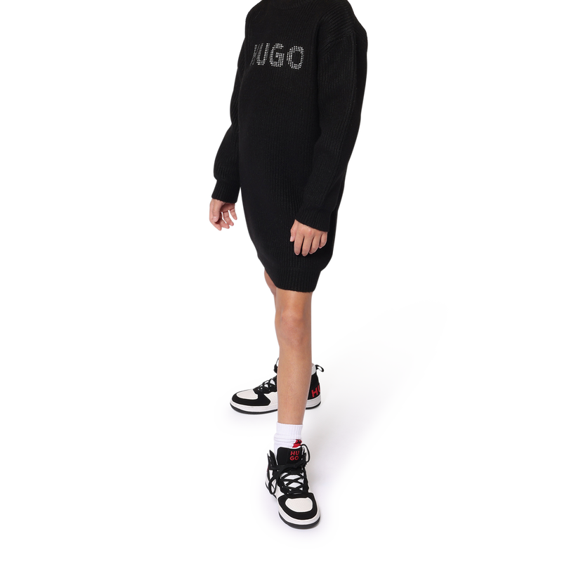 Vestito con borchie HUGO 
                        BAMBINA