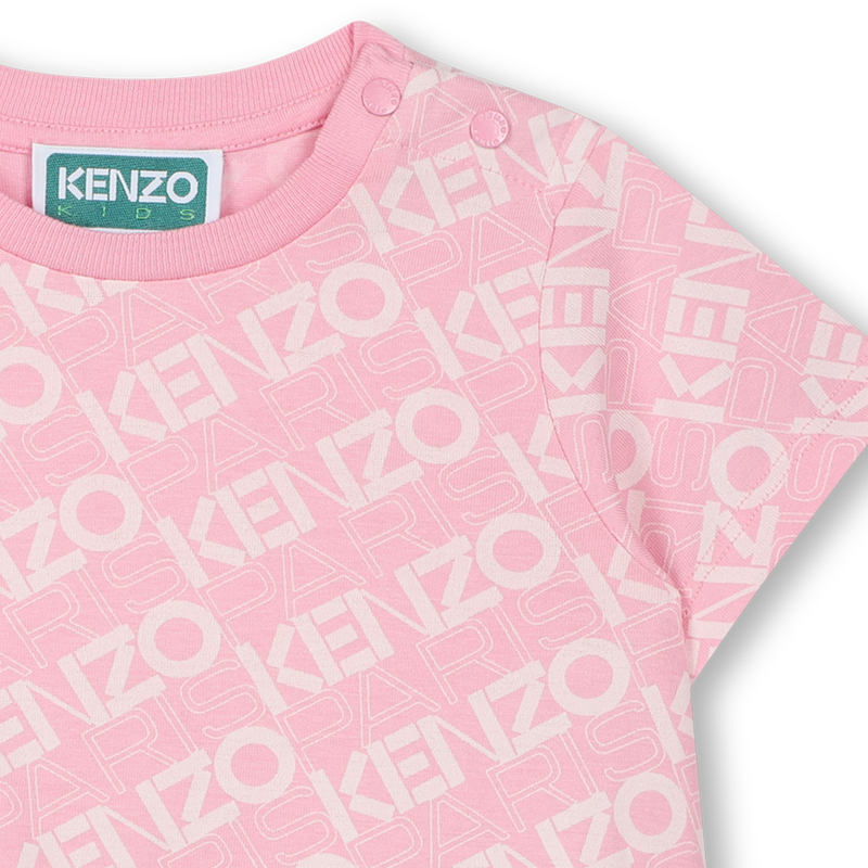 Abito stampato in cotone KENZO KIDS 
                        BAMBINA