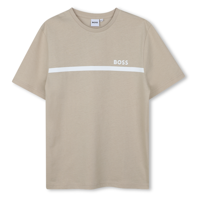 T-SHIRT A MANICHE CORTE BOSS 
                        RAGAZZO