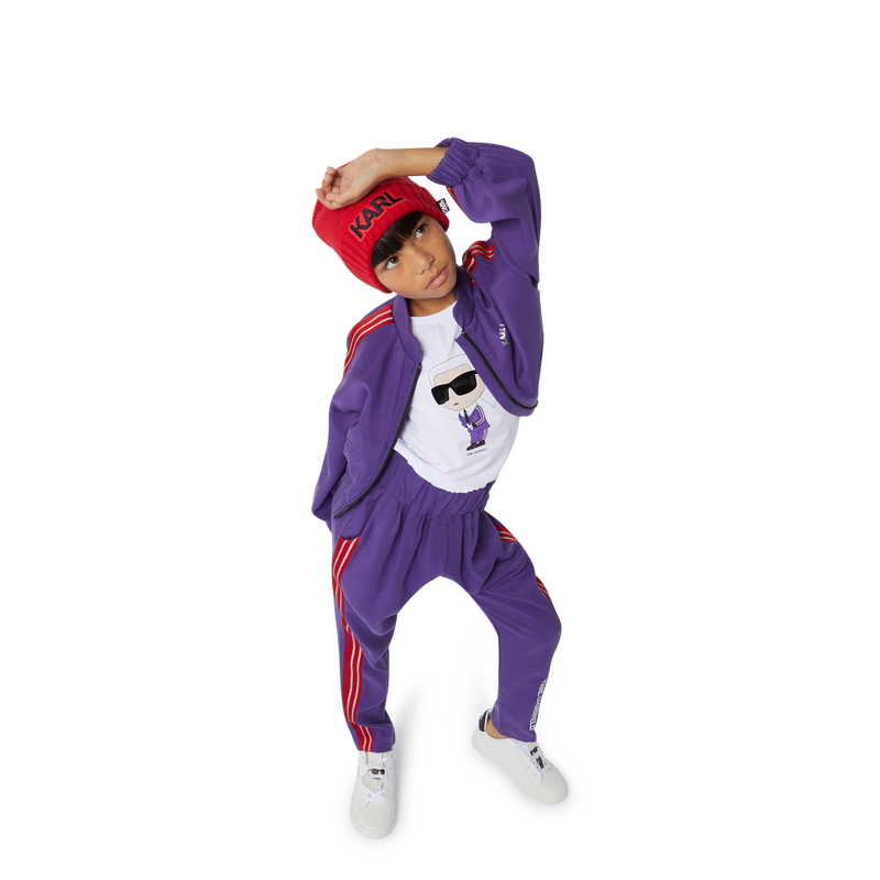 Karl-And-Choupette Graphic Tee KARL LAGERFELD KIDS 
                        BAMBINA