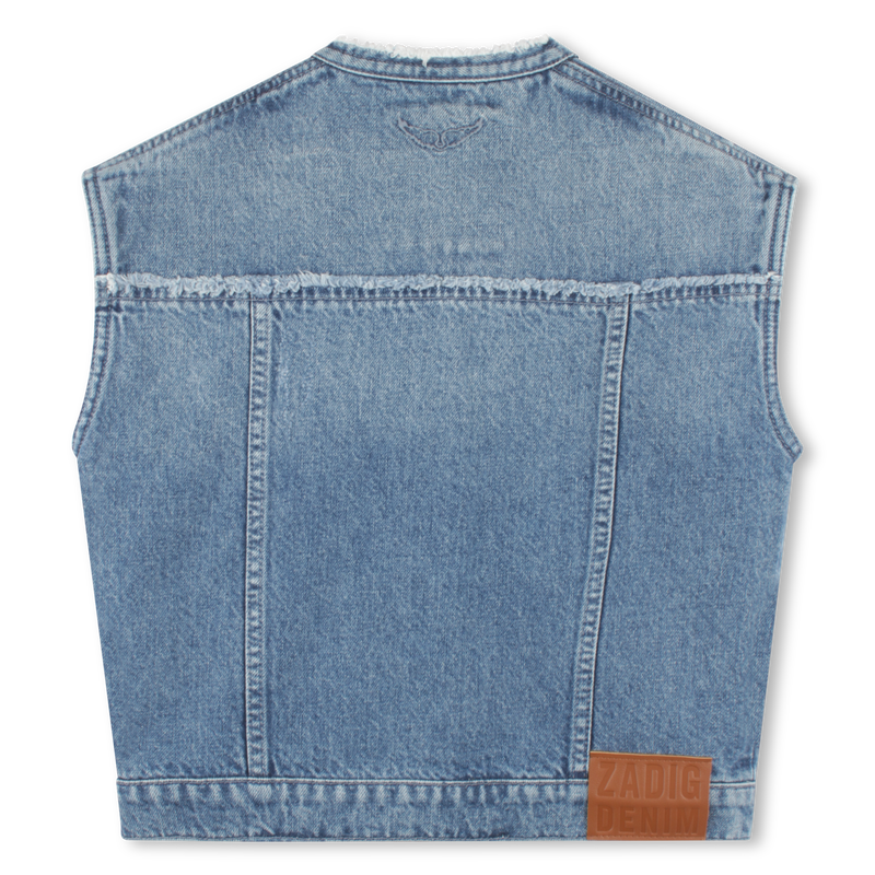 Giacca di jeans senza maniche