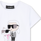 T-shirt manica corta KARL LAGERFELD KIDS 
                    BAMBINA