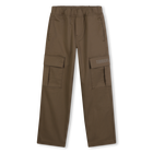 Pantaloni elasticizzati in vita, KAKI, hi-res