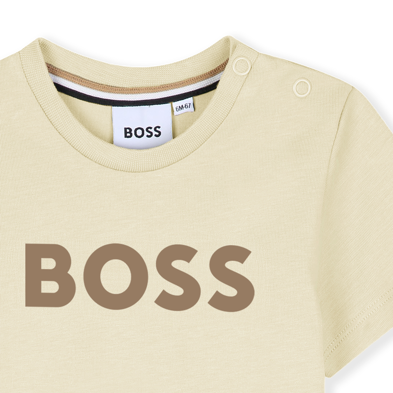 T-SHIRT A MANICHE CORTE BOSS 
                        RAGAZZO