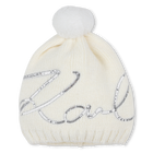 Cappello lavorato a maglia con pompon KARL LAGERFELD KIDS 
                    BAMBINA