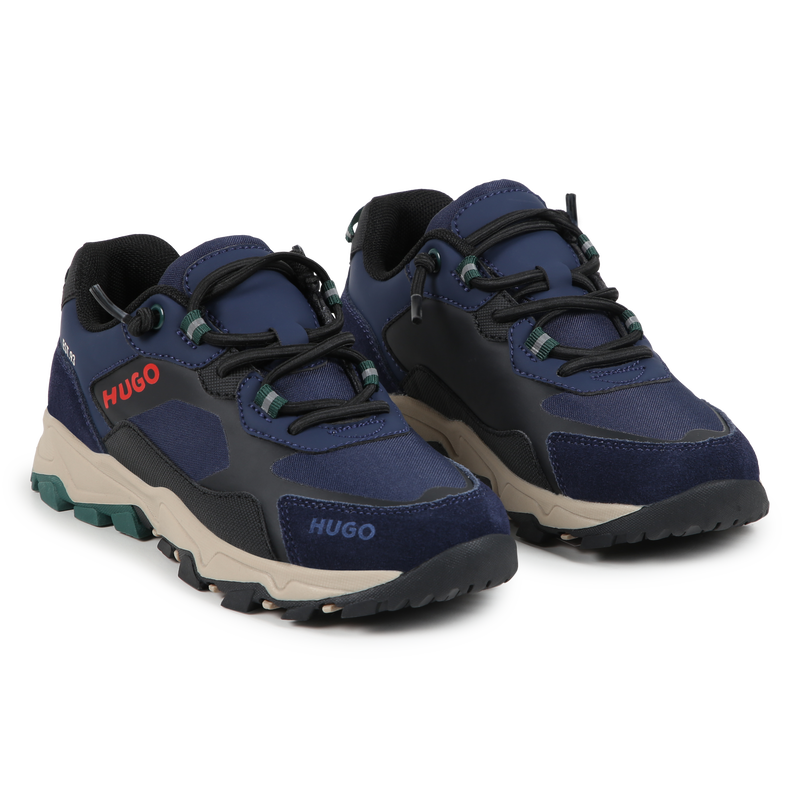 Sneakers lacci multimateriali HUGO 
                        RAGAZZO