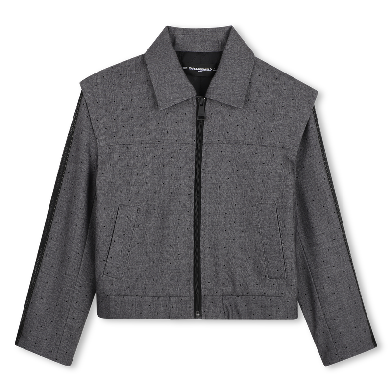 Cardigan sportivo KARL LAGERFELD KIDS 
                        BAMBINA