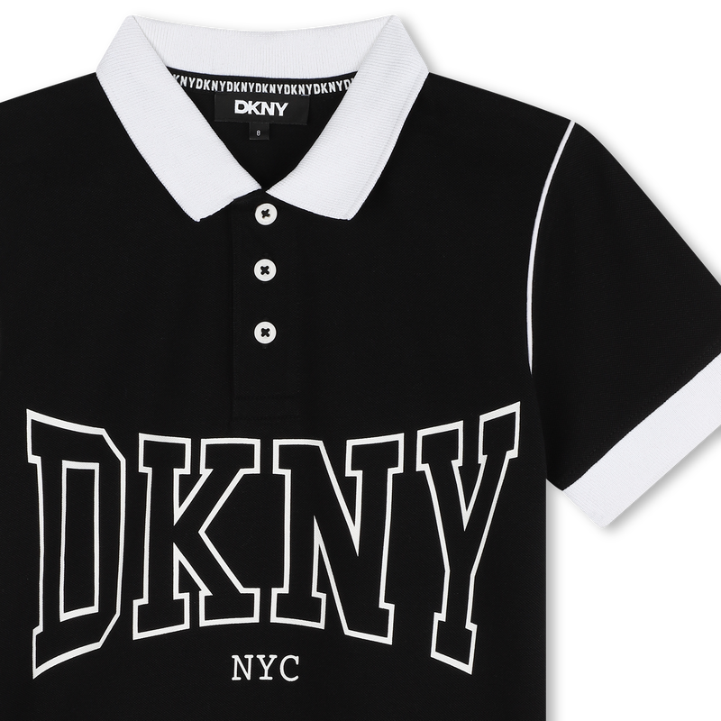 Two-Tone Buttoned Polo Shirt DKNY 
                        RAGAZZO