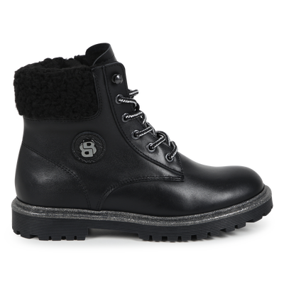 Stivaletti pelle lacci e zip BOSS BAMBINA