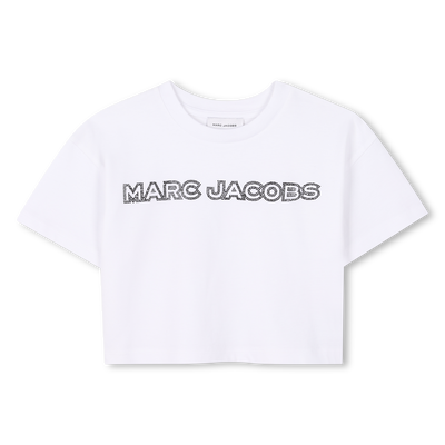 T-shirt corta con strass MARC JACOBS BAMBINA