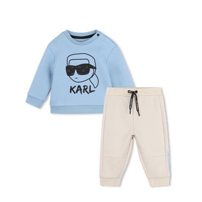 Completo felpa e pantaloni KARL LAGERFELD KIDS RAGAZZO