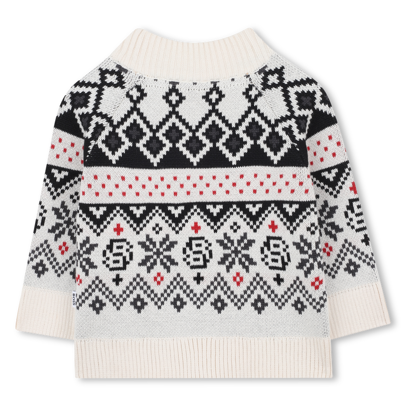 Cardigan con colletto rialzato BOSS 
                        RAGAZZO