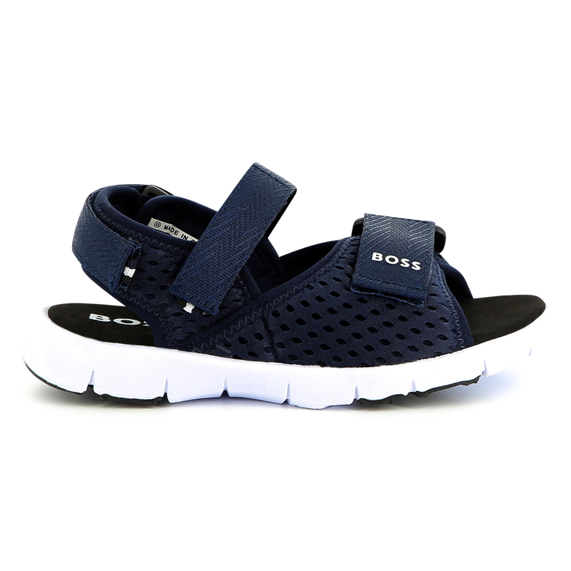 Sandali in tela a strappo BOSS 
                        RAGAZZO