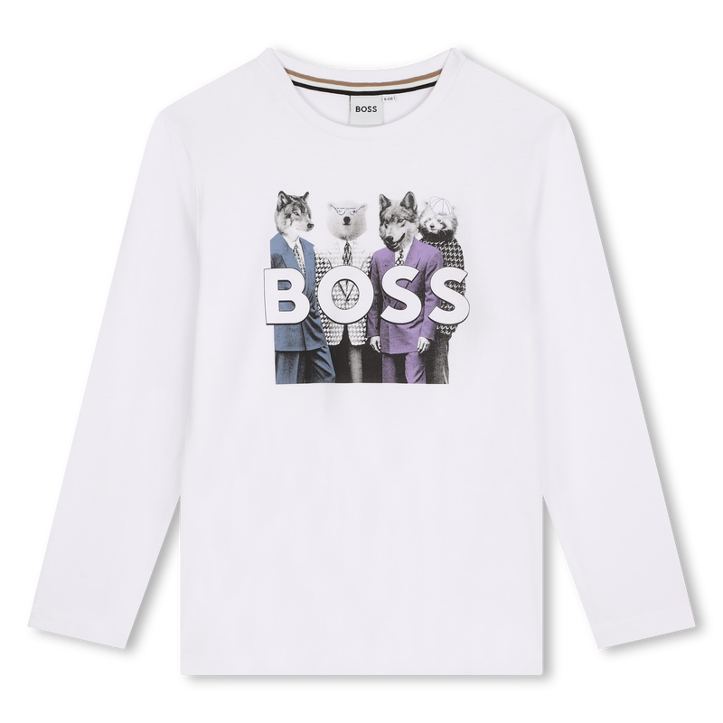 T-shirt a maniche lunghe BOSS 
                        RAGAZZO