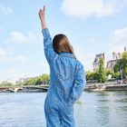 Tuta in denim con colletto a camicia ZADIG VOLTAIRE 
                    BAMBINA