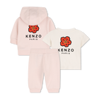 Set t-shirt, cardigan e pantaloni KENZO KIDS 
                    UNISEX