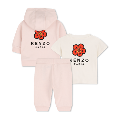 SET T-SHIRT, CARDIGAN E PANTALONI KENZO KIDS UNISEX