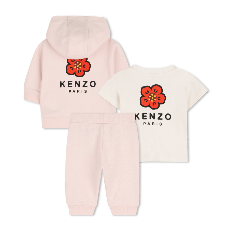 SET T-SHIRT, CARDIGAN E PANTALONI KENZO KIDS 
                        UNISEX