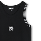 Canotta a coste con ricamo DKNY 
                    BAMBINA