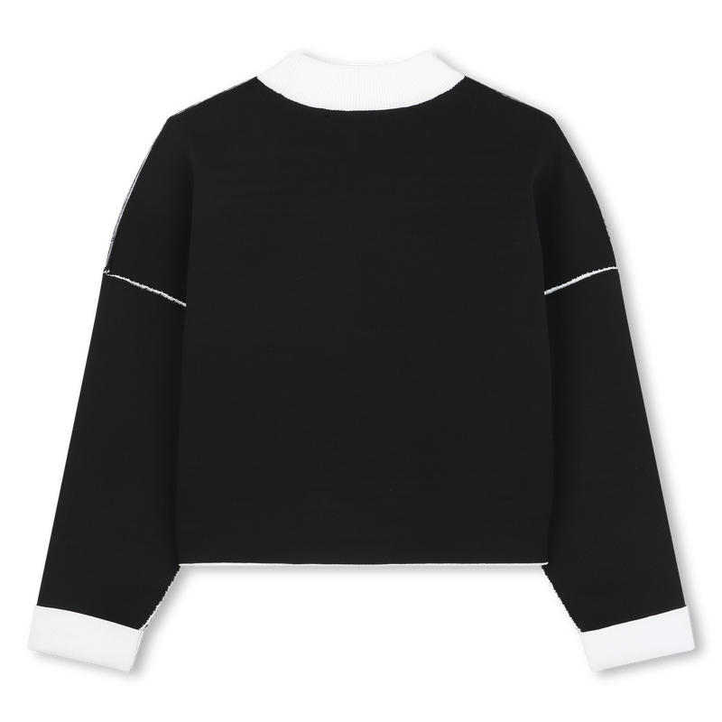 Maglione reversibile in maglia DKNY 
                        BAMBINA
