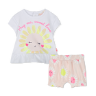 T-shirt e shorts in cotone BILLIEBLUSH 
                    BAMBINA