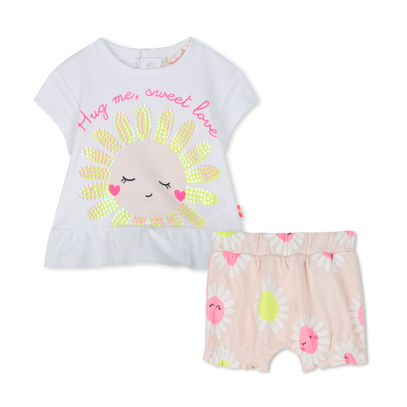 T-shirt e shorts in cotone BILLIEBLUSH 
                        BAMBINA