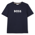 T-shirt a maniche corte, MARINE, hi-res