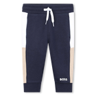 Pantaloni da jogging felpati, MARINE, hi-res