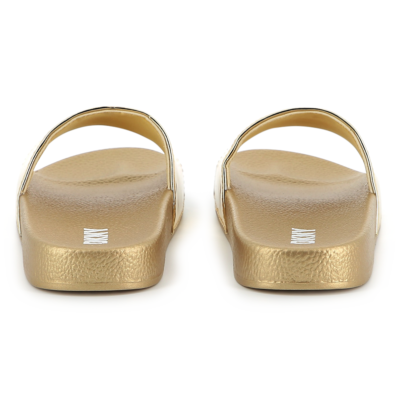 Ciabatte leggere metallizzate DKNY 
                        BAMBINA