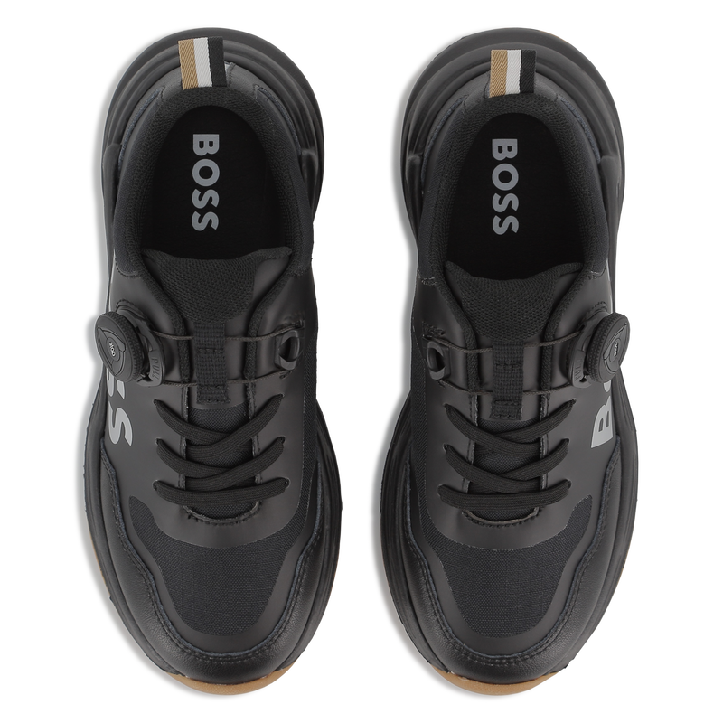 Sneakers con lacci elasticizzati BOSS 
                        RAGAZZO
