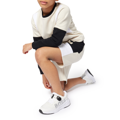Bermuda da jogging tricolore BOSS RAGAZZO