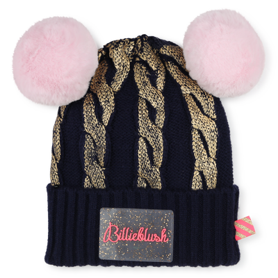 Berretto a trecce con pompon BILLIEBLUSH BAMBINA