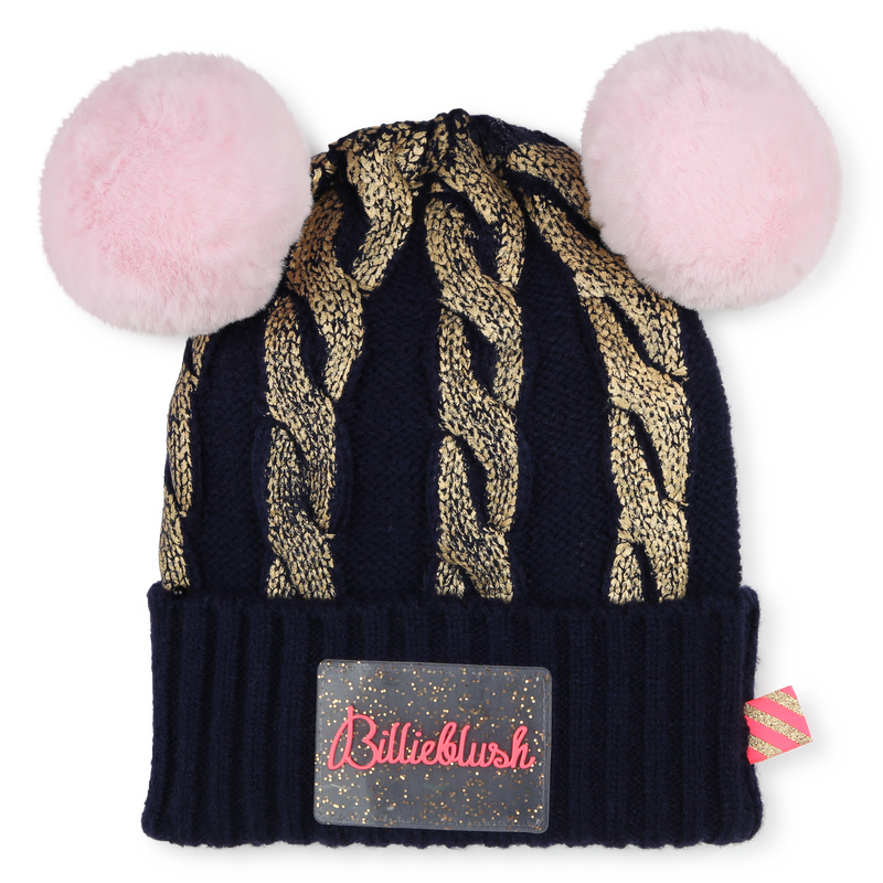 Berretto a trecce con pompon BILLIEBLUSH 
                        BAMBINA