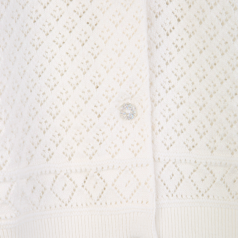 CARDIGAN IN MAGLIA TRAFORATA BILLIEBLUSH 
                        BAMBINA