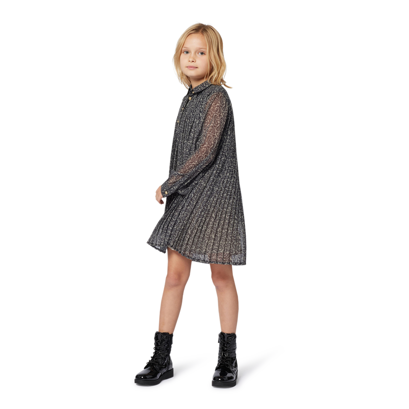 Abito a maniche lunghe con pieghe MICHAEL KORS 
                        BAMBINA