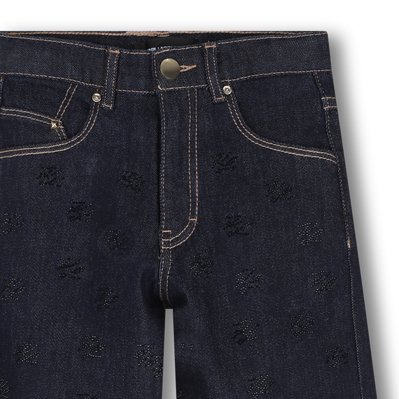 Pantaloni in denim KARL LAGERFELD KIDS 
                        BAMBINA